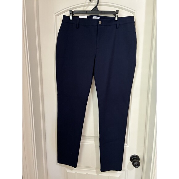 crown and ivy Essential Signature Navy Dress Pants Size 12 NWT - Picture 1 of 2
